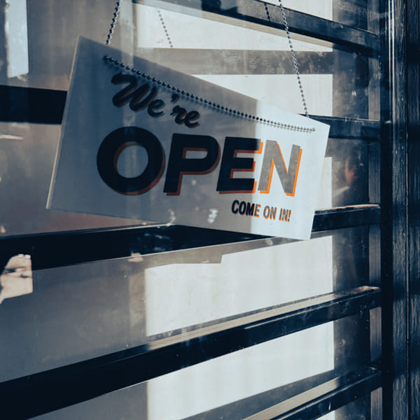 we are open! — photograph by Arkady